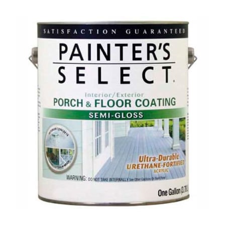 General Paint Painter's Select Urethane Fortified Semi-Gloss Porch & Floor Coating, White, Gallon - 106659